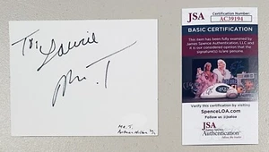 Página de álbum firmada por Mr T autografiada 4,5 x 5,5 certificado por la JSA The A-Team Rocky III - Imagen 1 de 1
