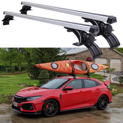 For Honda Civic Sedan Hatchback 48" Car Top Roof Rack Cross Bar Luggage Carrier Foto 1 de 4