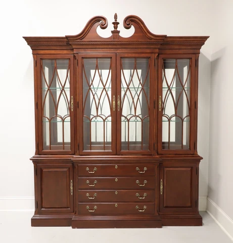PENNSYLVANIA HOUSE Cherry Traditional Breakfront China Cabinet Cover