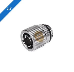 Thermaltake CL-W033-CA00SL-A Pacific 3/8 pouces ID x 1/2 pouce OD compression �� Chrome - Photo 1/1