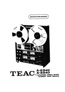 Manual de instrucciones Instrucciones de funcionamiento para Teac A-2340,A-3340  - Imagen 1 de 1