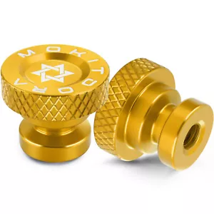 2* Harley Solo Seat Mounting Nuts Rear Fender Bolts for Softail Touring 97+ Gold - Foto 1 di 7