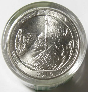 2010 Grand Canyon Nat Park Roll of 12 Uncirculated ATB Quarters Danbury Mint - Picture 1 of 2