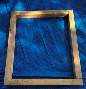 Vintage Silk Screen Printing Frame. Wood, , 21.75" X 18.75" Outside Measurement - Picture 1 of 3