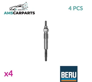 ENGINE GLOW PLUGS GN016 BERU 4PCS NEW OE REPLACEMENT - Picture 1 of 5