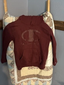 Champion Hoodie Size Small 8 Children’s Red Maroon Long Sleeve Pullover - Picture 1 of 1
