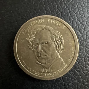 1853-1857 Franklin Pierce Presidential Dollar Coin - Picture 1 of 7