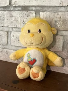Cappello di compleanno Care Bear Cugin scimmia gialla cuore rosso peluche - Foto 1 di 5