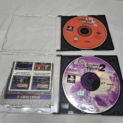 Battle Arena Toshinden 1 & 2 Sony PlayStation PS1 Game Disc Only 1995 1996 - Image 1 of 4