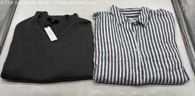 Nuevo con etiquetas Suéter Banana Republic Para Hombre Verde Oliva Con Camisa Abotonada Talla L Lote de 2 Foto 1 de 4