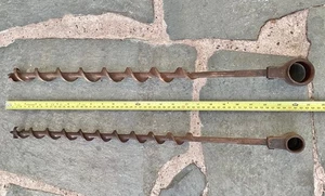 Irwin Vintage Holz Schnecken 1 & 1,25 Zoll Durchmesser x 2 Fuß lang ca. - Bild 1 von 16