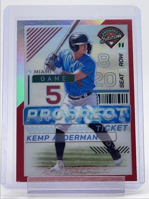 KEMP ALDERMAN 2024 PROSPECT EDITION PROSPECT TICKET RED PRIZM /199 Q4876 - Image 1 of 2
