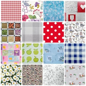 Wipe Clean Vinyl PVC Tablecloth, Square & Oblong Sizes, Various Designs. - Picture 1 of 48