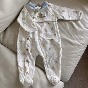Ropa de dormir clásica vintage Pooh de una pieza 9 meses (17-21 libras) 100 % algodón  - Imagen 1 de 6