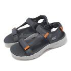 Skechers Go Walk 6 Sandal Navy Orange Grey Men Casual Lifestyle 229126-NVOR
