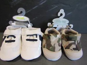 Capelli New York Baby 6-12 M Blanco/Marino y Little Me 0-6 M Camuflaje GANCHO/OJO - Imagen 1 de 7