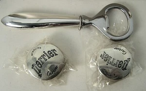 Rare Vintage unbenutzt verpackt Cartier Sterling Silber Perrier Kronkorken & Öffner - Bild 1 von 17