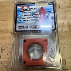 Espaciador de carrocería del acelerador Airaid 310-510 PowerAid rojo; 91-06 Jeep 4,0 L 4,7 L caja abierta - Imagen 1 de 3