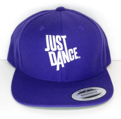 RARO Púrpura JUST DANCE Videojuego Promo Sombrero Gorra SnapBack The Classics Yupoong Foto 1 de 4