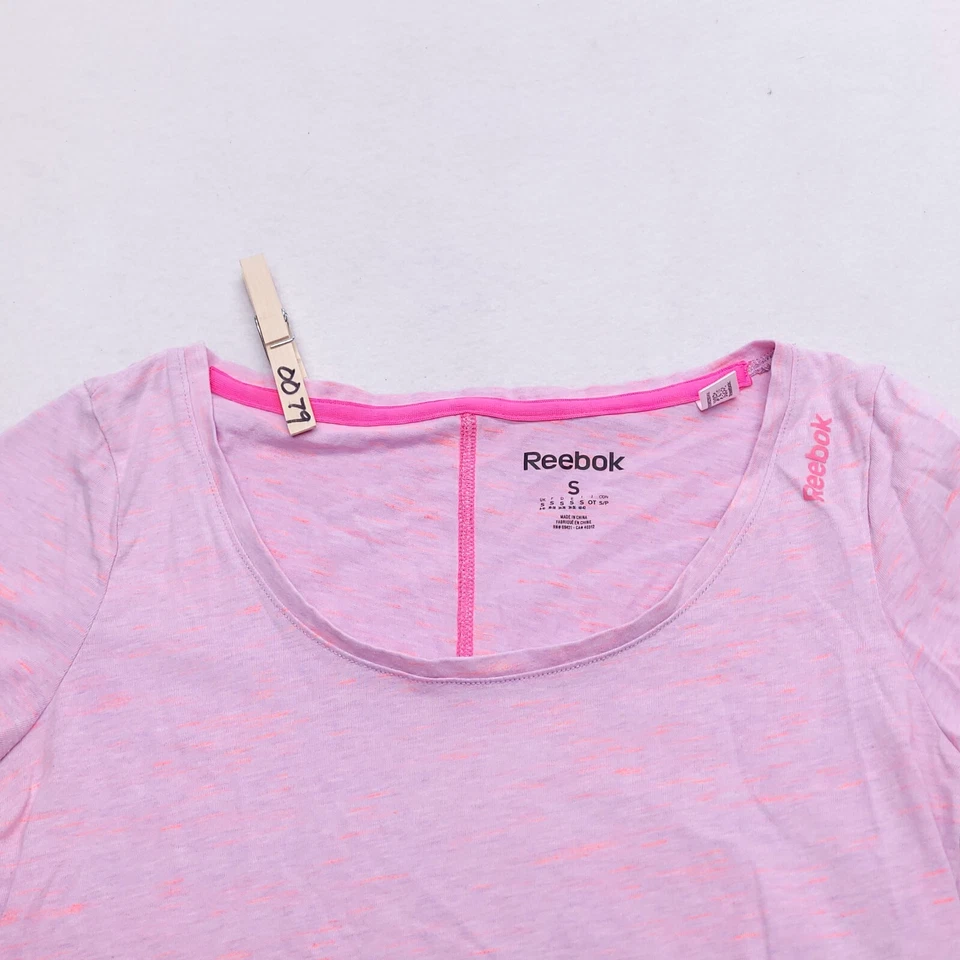 Camiseta Reebok Pullover Active Manga Corta Mujer Talla Pequeña S Rosa Foto 1 de 4