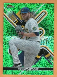 2022 Topps Finest Green Sparkle Refractor #67 Corbin Burnes, 043/125, Nr-Mint! - Picture 1 of 2