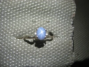 8X6MM AZURBLAUER LINDE STERN SAPHIR RING 925 STERLINGSILBER GRÖSSE 9 - Bild 1 von 6