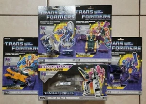 TRANSFORMERS G1 CARDED TERRORCONS US SELLER MOSC RARE SET! ABOMINUS HUN-GURRR - Picture 1 of 5