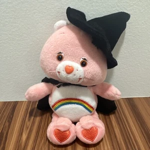 Care Bears Cheer Bear Halloween Witch With Hat And Cape Plush Vintage 2002 Jakks - Picture 1 of 8