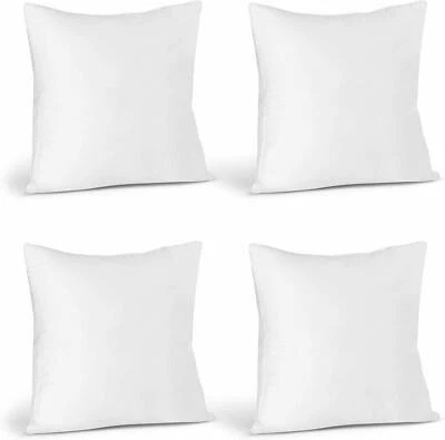 Pack of 4 Throw Pillows Insert Ultra Soft Bed & Couch Sofa Decor Utopia Bedding - Image 1 of 4