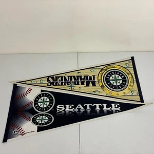 Lot Of 2 Vintage 90s Seattle Mariners Pennant MLB Baseball - Picture 1 of 4