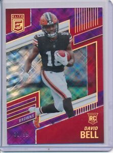 2022 Donruss Elite DAVID BELL Rookie Purple Parallel /99 RC Cleveland Browns