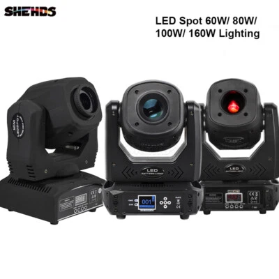 SHEHDS LED Spot 60W/ 80W/ 100W/ 160W Moving Head Lighting Stage Effect Party DJ - Image 1 of 4