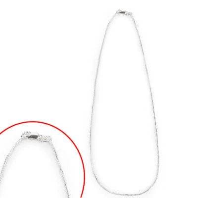 ARGENTO IN VENEZIANA 925 COLLANA CATENINA UOMO DONNA GIROCOLLO CATENA ORO BIANCt - Immagine 1 di 4