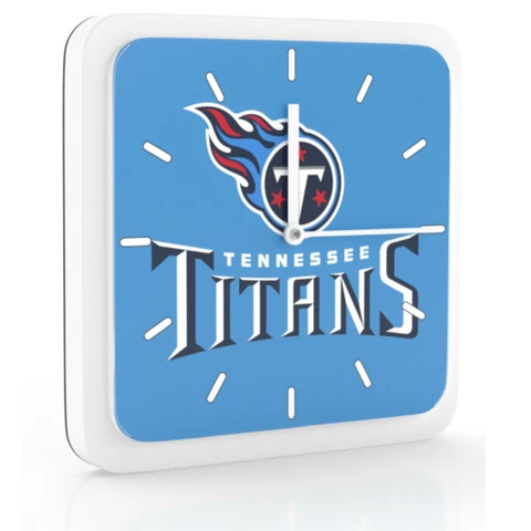 New 3 in 1 NFL Tennessee Titans Home Office Decor Wall Desk Magnet Clock 6" Cover