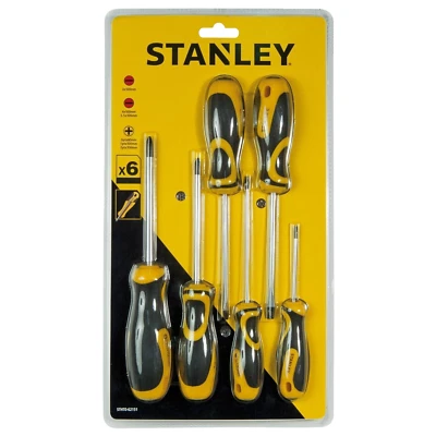 STANLEY Tools 6pc Screwdriver Set Mixed SL PH Slotted & Phillips #STH62151 - Image 1 of 2