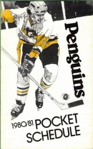 1980-81 Pittsburgh Penguins pocket schedule - Picture 1 of 4