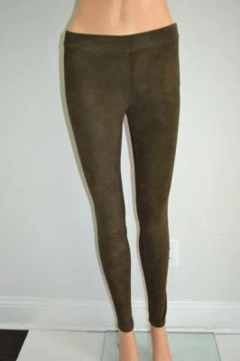 NUEVO CON ETIQUETAS Leggings/Pantalones Ajustados Ajustados de Gamuza Marrón Vince, Talla XS, Ret. $995 Foto 1 de 4
