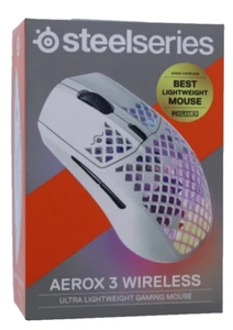 Steelseries Aerox 3 Mouse da Gioco Wireless Ultra Leggero (Bianco Neve) - Foto 1 di 1