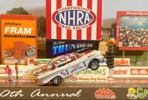 1957 CHEVY JIMMYS BARBER SHOP A/G INJECTED 409ci GASSER NHRA DRAG RACING MIP - Picture 1 of 7