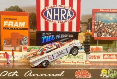 1957 CHEVY JIMMYS BARBER SHOP A/G INJECTED 409ci GASSER NHRA DRAG RACING MIP  - Image 1 of 4