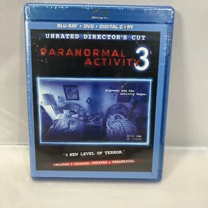 Paranormal Activity 3 Unrated Director's Cut Blu-ray/DVD combo New Sealed - Picture 1 of 2