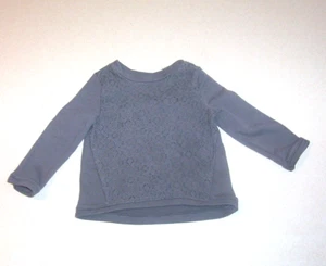Sudadera Pullover Top Infantil Niña Cherokee Gris Manga Larga 18 Meses - Imagen 1 de 2
