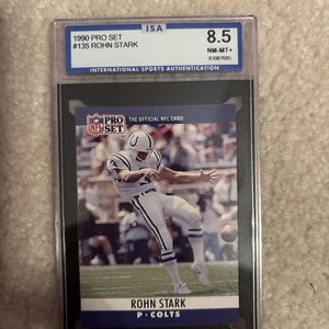 1990 Rohn Stark Football Card #135 Colts Graded MT+ 8.5 ISA - Picture 1 of 2