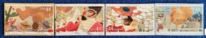 US Stamps 2009 Thanksgiving Parade 44 Cent Used Set Of 4 On Paper #4417-4420 - Picture 1 of 1