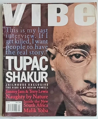 RARE Tupac Shakur Jailhouse Exclusive Vibe Magazine Interview April 1995 Foto 1 de 4