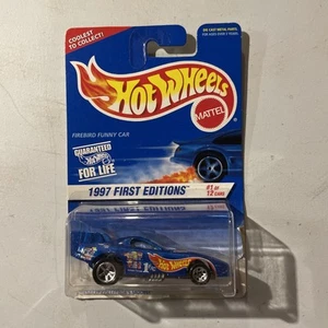 1997 Hot Wheels #509 First Editions 1/12 FIREBIRD FUNNY CAR Blue w/Chrome 5 Sp - Picture 1 of 3