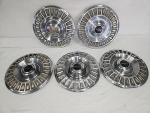 Set Of 5 1967-68 Pontiac Firebird Lemans Grand Prix 14inch Hub Caps OEM GM  - Picture 1 of 21