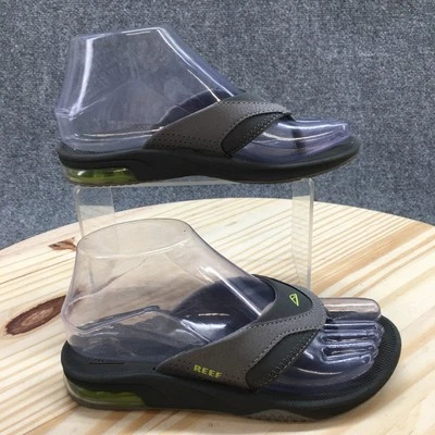 Sandalias Reef Niños 3 Abanicos Chanclas Gris Puntera-Poste Cómodas Informales Parte Superior Baja Planas Foto 1 de 4