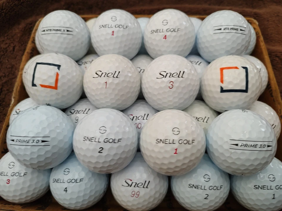 54 Snell MTB Black / Prime Mix Mint & Near Mint Used Golf Balls 5A / 4A - Image 1 of 1