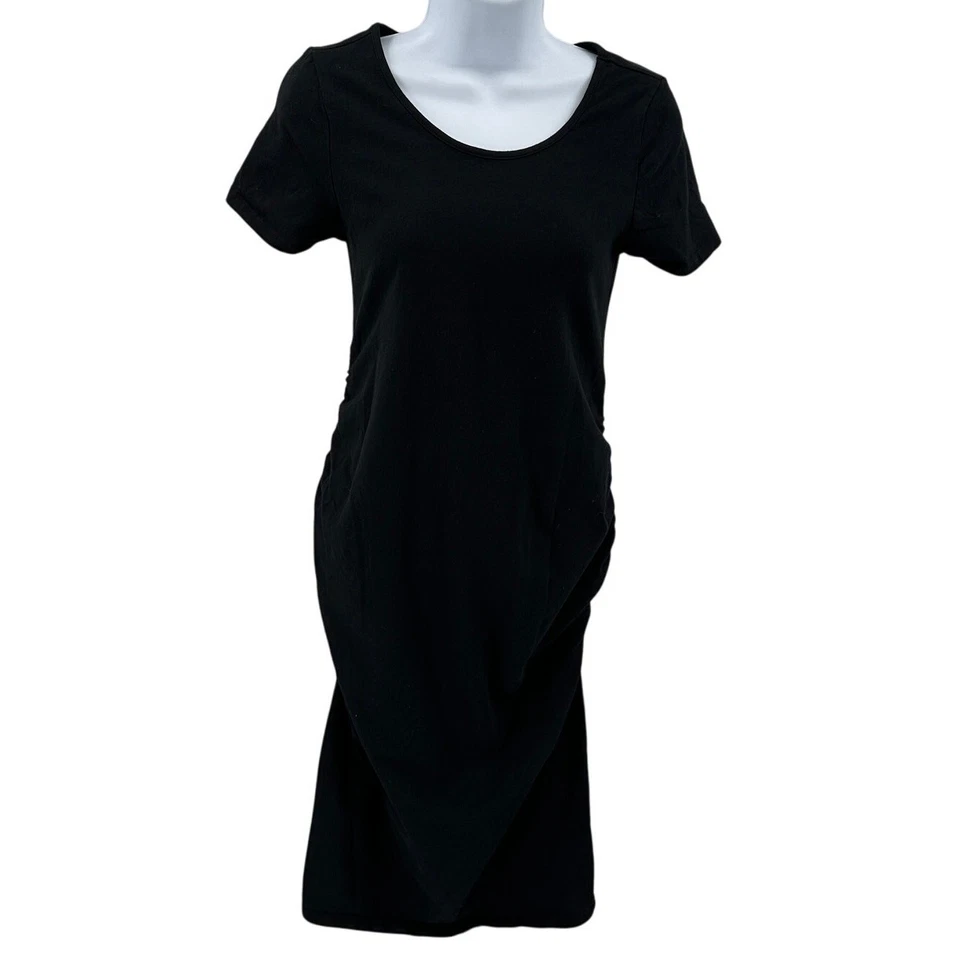 Isabel by Ingrid & Isabel Maternity Dress WMNS XS Black Short Sleeve Stretch - Image 1 of 4